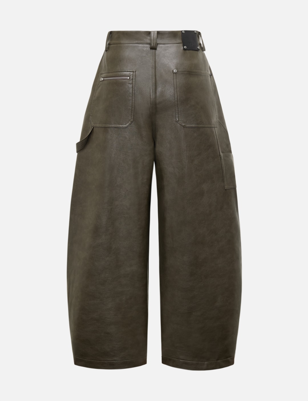 Reset Faux Leather Wide-Leg Trousers view 9