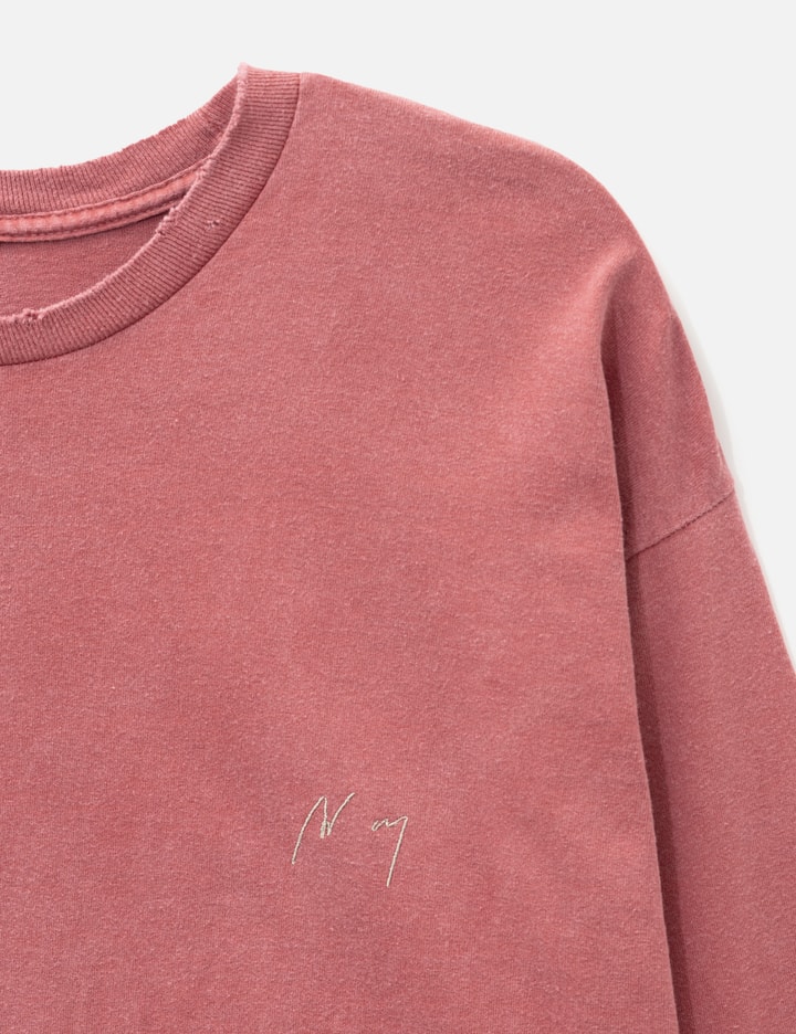 ANCELLM Embroidery Dyed LS T-Shirt