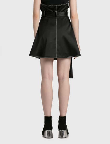 Foldover Waist Mini Skirt