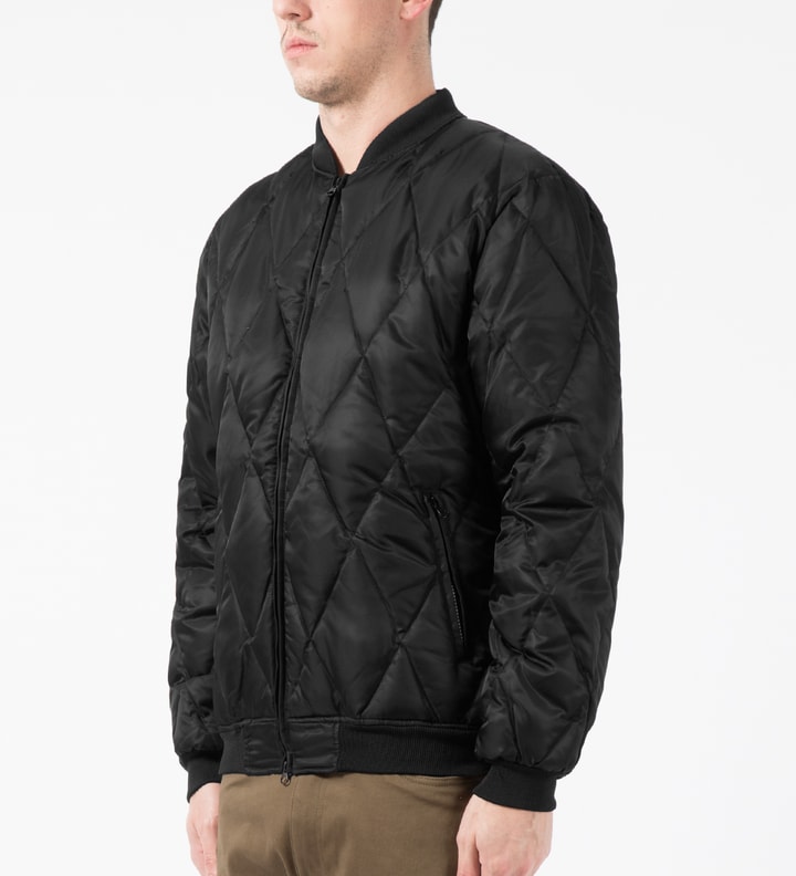 10.Deep Black DVSN Down Bomber Jacket