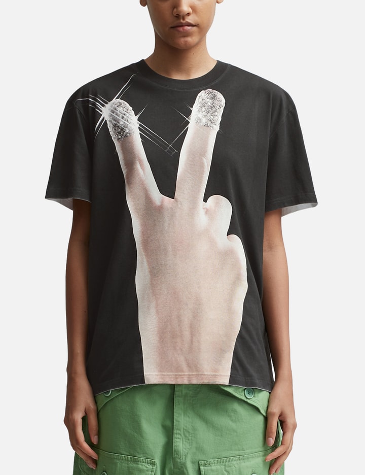 : Peace Sign in Different Languages T-Shirt : Clothing