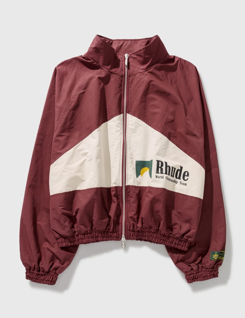 champion burgundy windbreaker