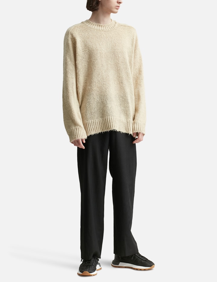 Brushed linen knit sweater Placeholder Image