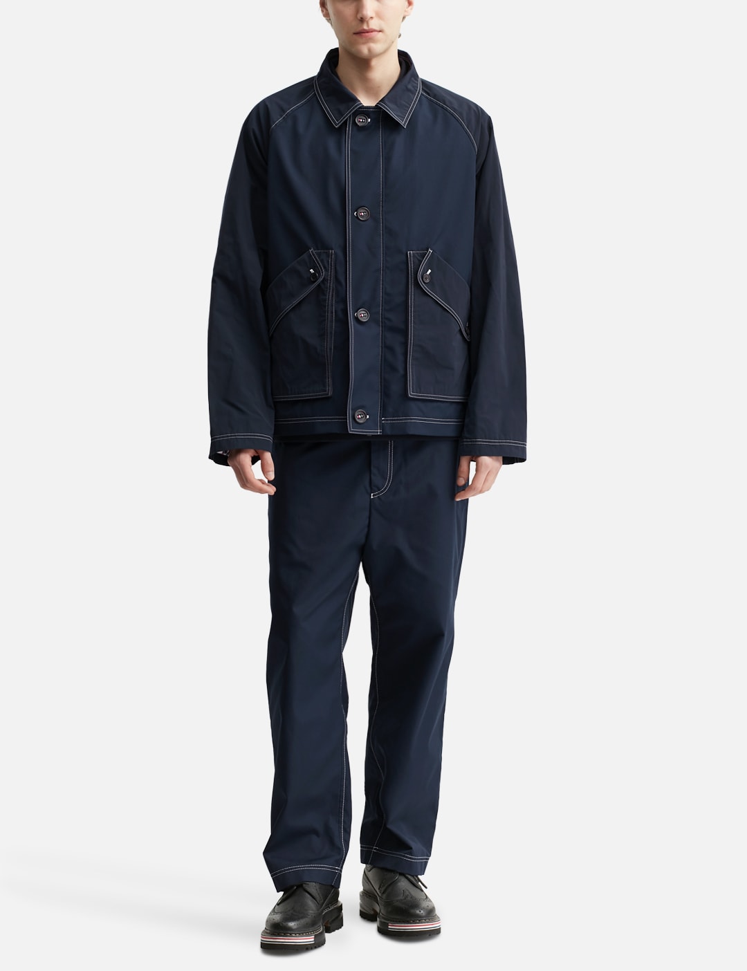 Typewriter Cloth Cropped Field Jacket view 17