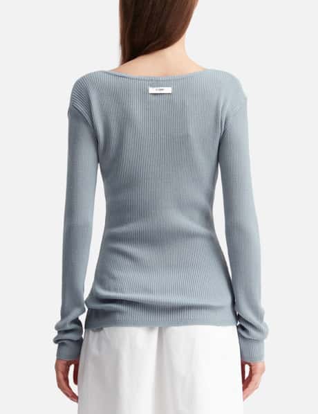 G Classic Rib V-Neck Knit view 12