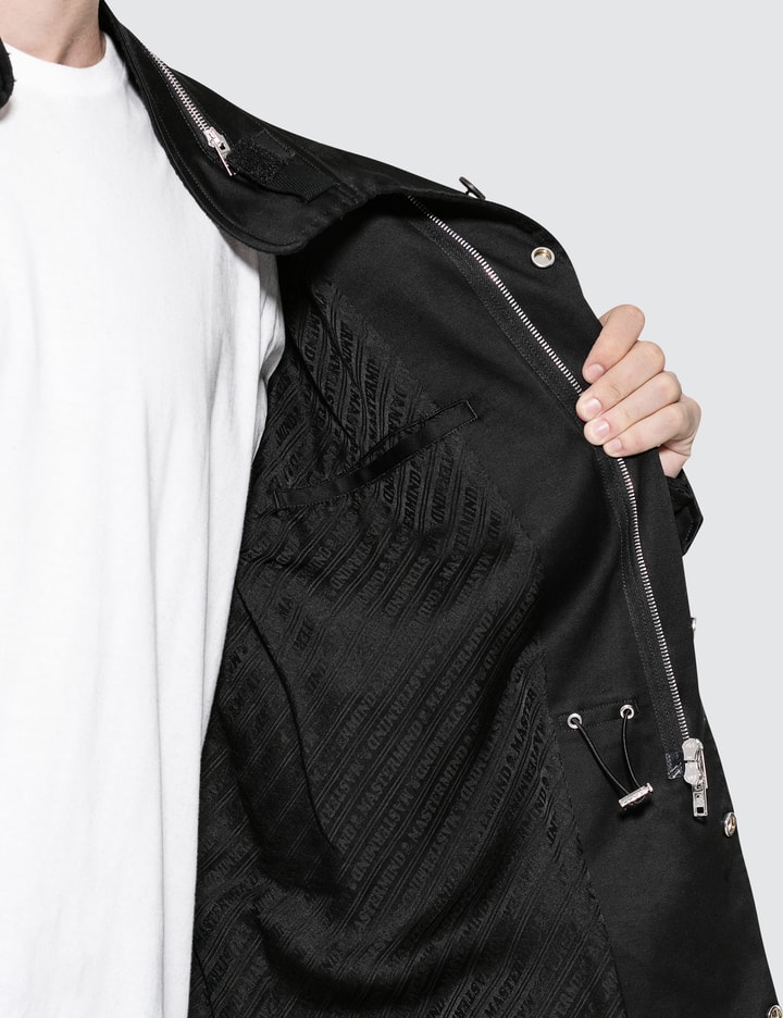 Distressed Silver Skull Embroidery M-65 Jacket Placeholder Image