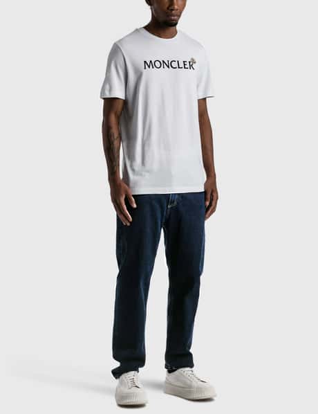 Moncler logo-patch chest-pocket T-Shirt - Red