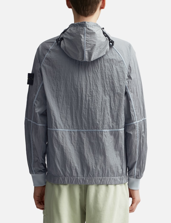 Shop Stone Island Nylon Metal Watro-tc In Econyl® Regenerated Nylon Hooded Jacket In Blue