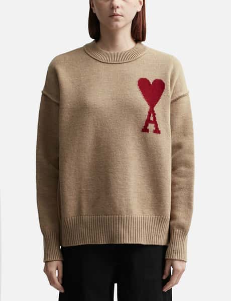 Ami Red Ami de Coeur Sweater