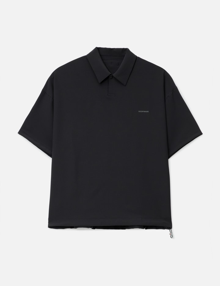 Goopimade X Tightbooth “gtb-01l” The Sandglass Tech Polo In Black
