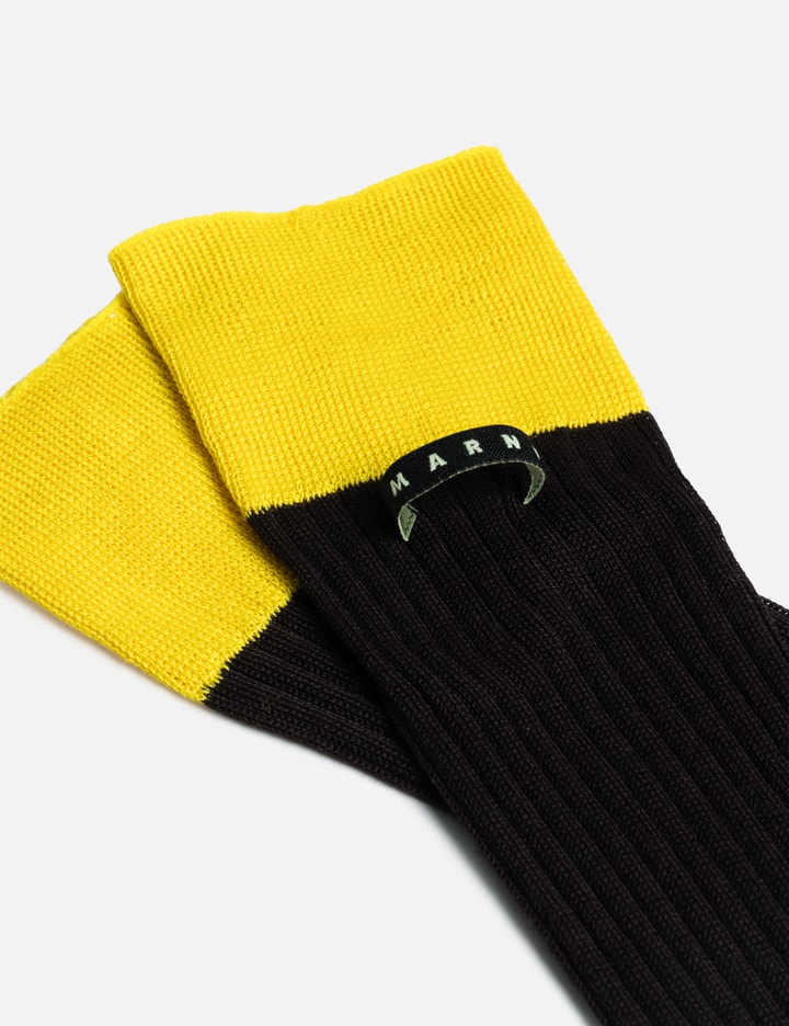 Marni Cotton Socks With Contrast Cuffs
