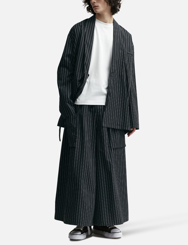 Drawstring Pin Stripe Pants Placeholder Image