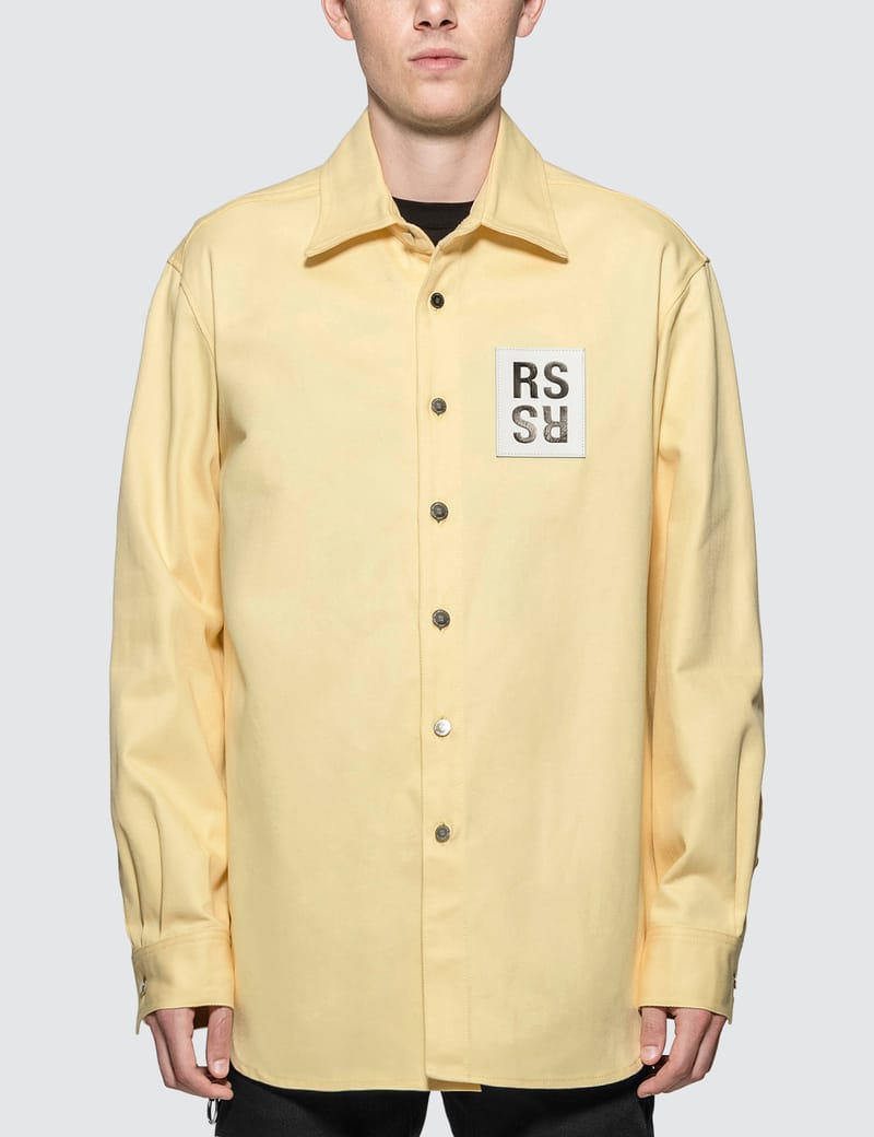 Raf Simons - Logo Denim Shirt | HBX 