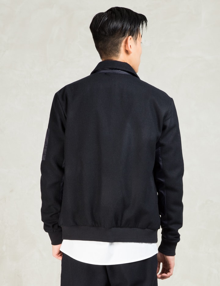 Navy Sporty Wool Bomber Jacket Placeholder Image