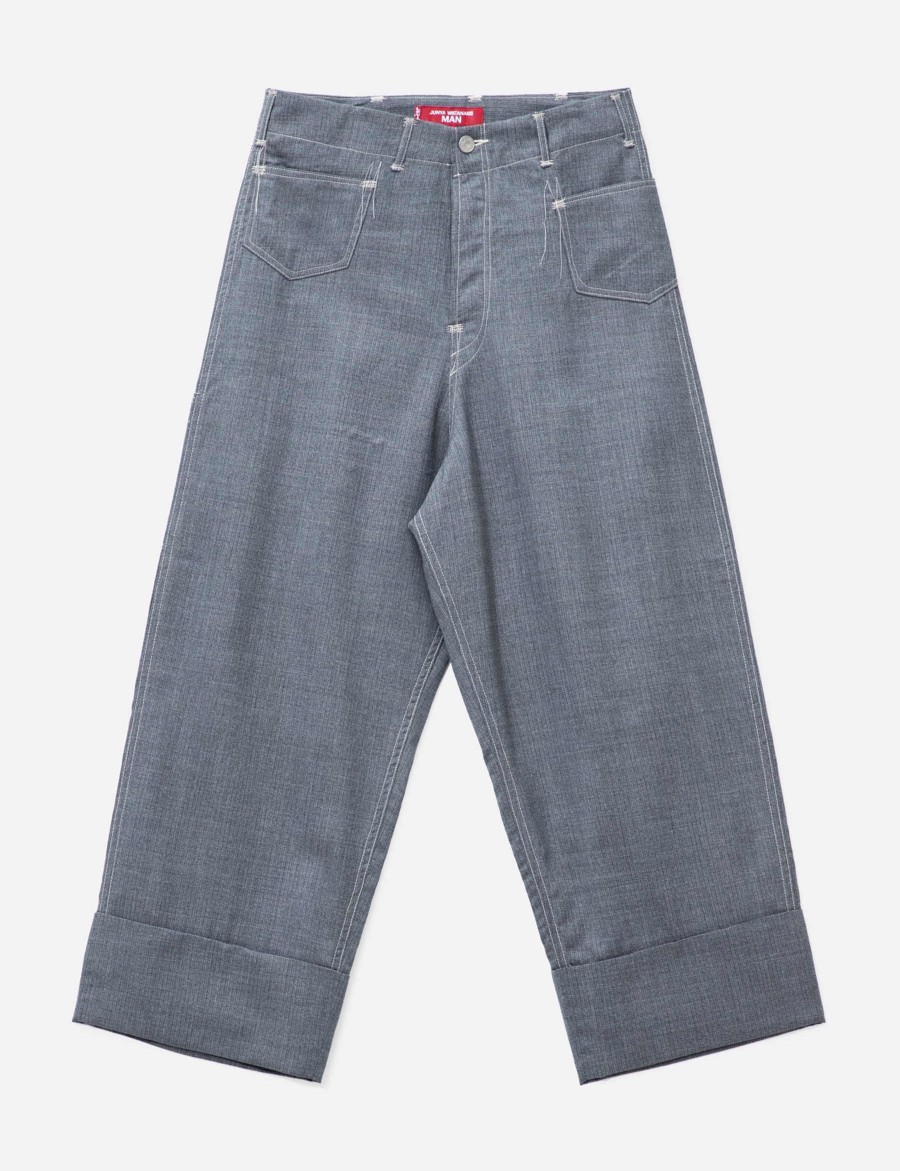 X Levi's Wool Pinstriped Wide Cropped Pants view 16