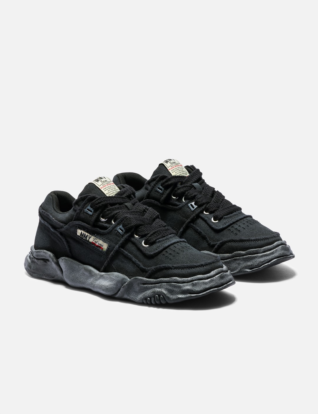 "PARKER" Original Sole Vintage Effect Embroidered Canvas Low-Top Sneaker view 12