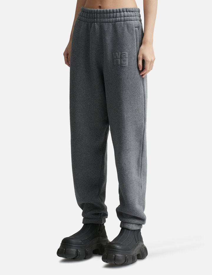 Shop Alexander Wang T Glitter Terry Sweatpants In Grey