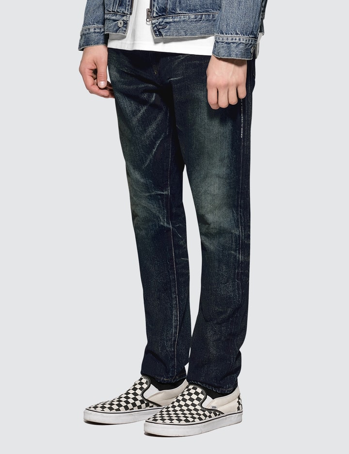 Denim By Vanquish & Fragment One Year Wash Tapered Denim Jeans