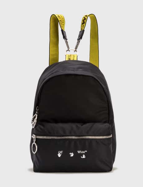 Buy Off-White Logo Nylon Backpack 'Black/White' - OMNB036S21FAB0011001