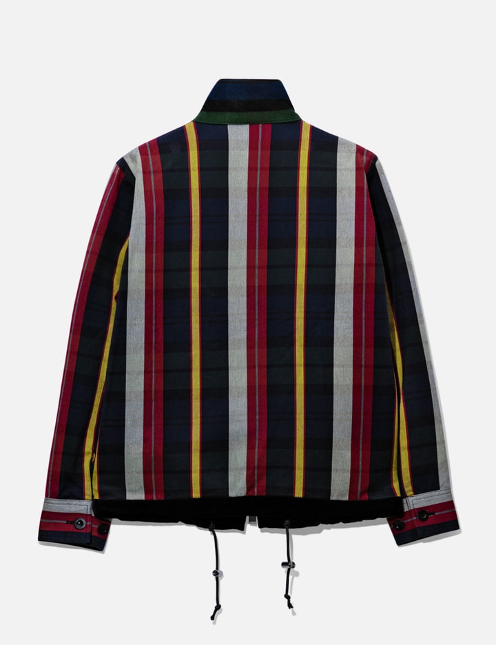 Shop Sacai Stripe Patch Jacket In Multicolor