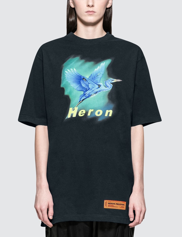 Airbrush Heron Short Sleeve T-Shirt Placeholder Image