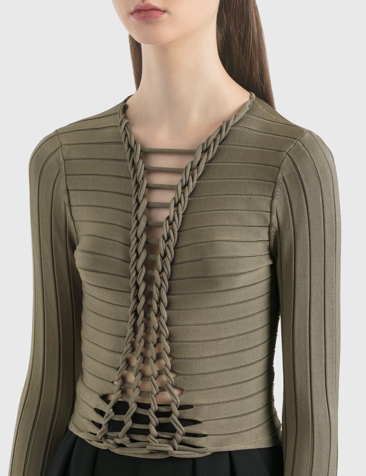 Central Braid Long Sleeve Top Placeholder Image
