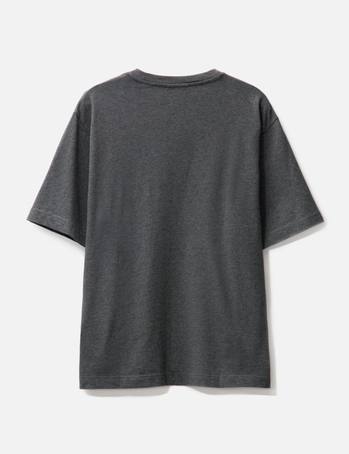 Maison Kitsuné Bold Fox Head Patch Oversize T-shirt In Grey