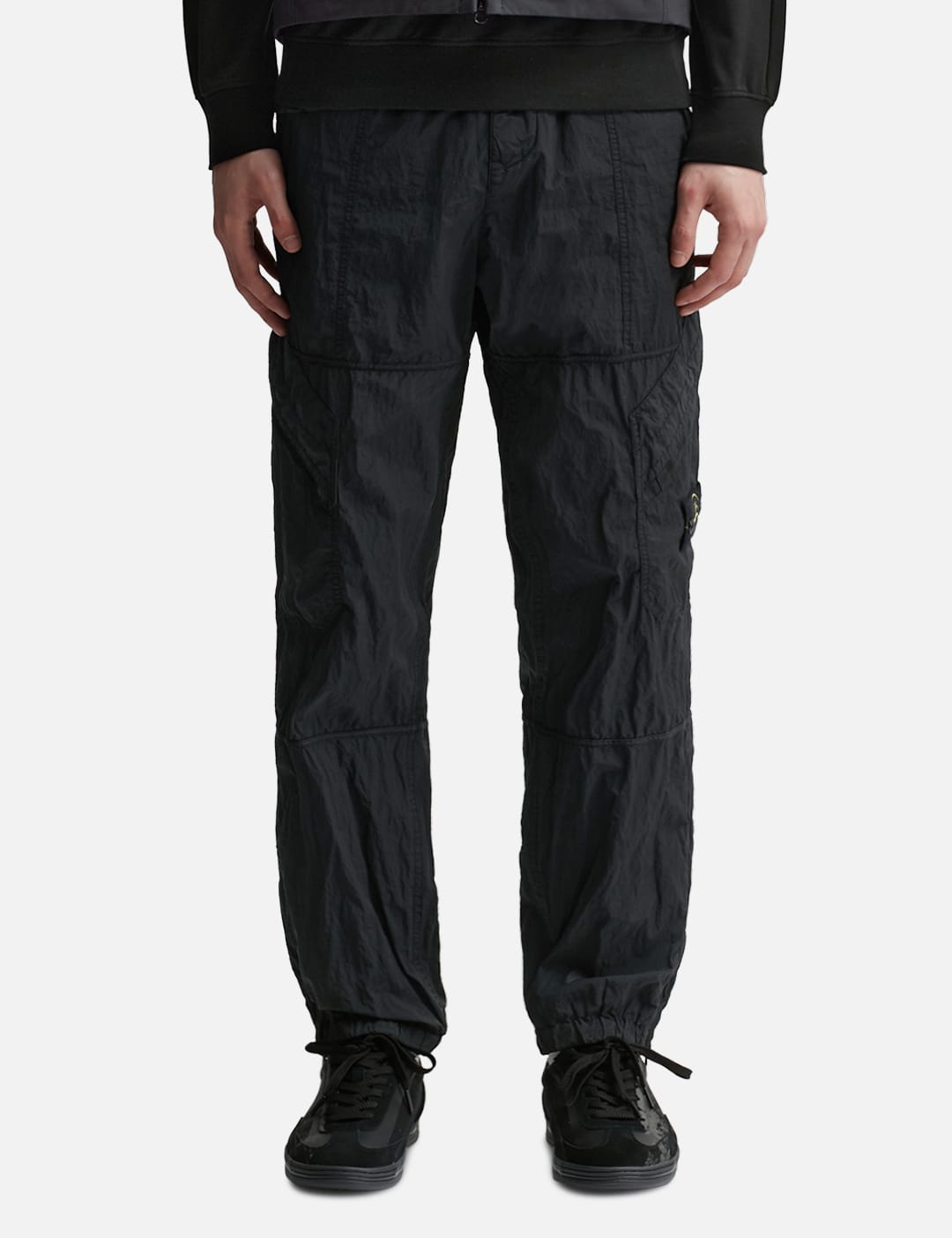 Jet Black Nylon Sweatpants Small Baggy Fit Track Pants Mesh Lined Cabelas |  eBay