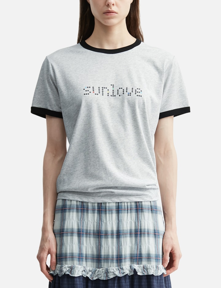 Sunlove Dots Ringer Tee