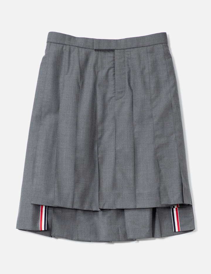Pleated High-Low Hem Skirt Placeholder Image