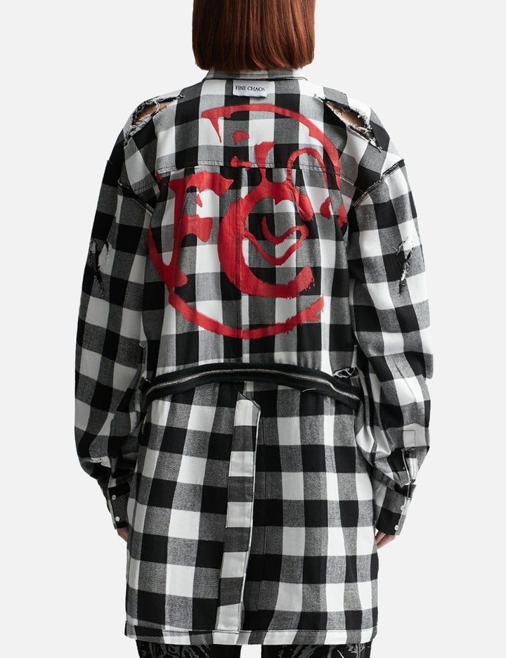 REVERSIBLE DESTROYED FLANNEL SHIRT Placeholder Image