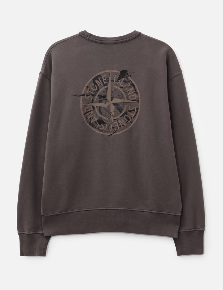Stone Island Organic Cotton Fleece Oversized-Fit Crewneck Sweatshirt