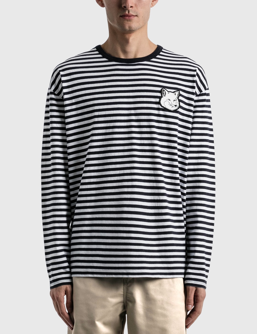 Beheer per ongeluk vis Maison Kitsuné - Marin Regular Long Sleeve T-shirt | HBX - Globally Curated Fashion and Lifestyle by Hypebeast Beheer per ongeluk vis Maison Kitsuné - Marin Regular Long Sleeve T-shirt | HBX - Globally Curated Fashion and Lifestyle by Hypebeast