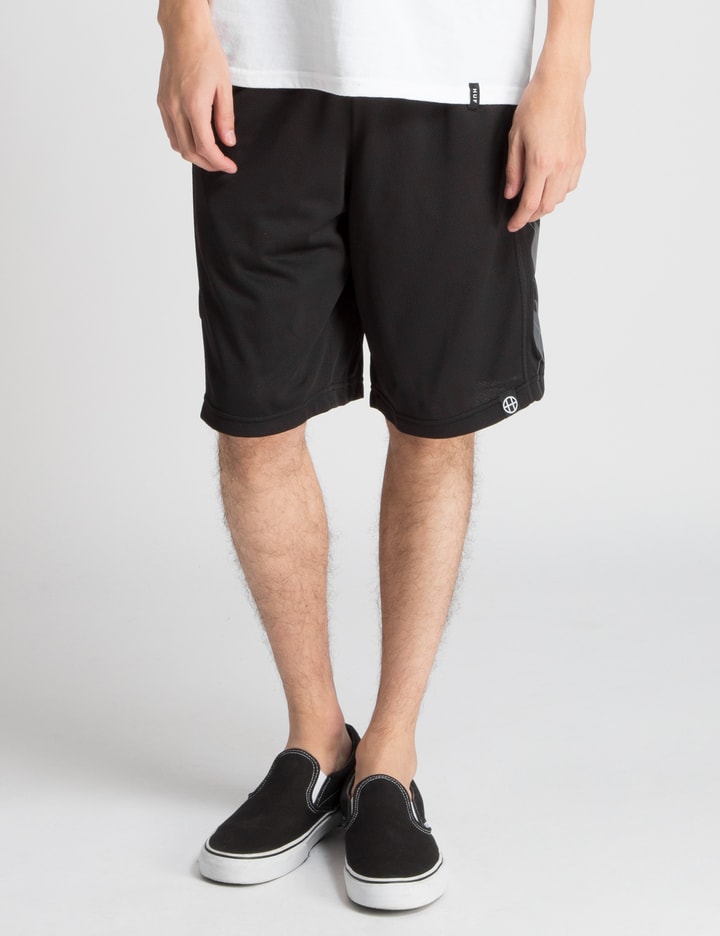 Black Targyle Mesh Shorts  Placeholder Image