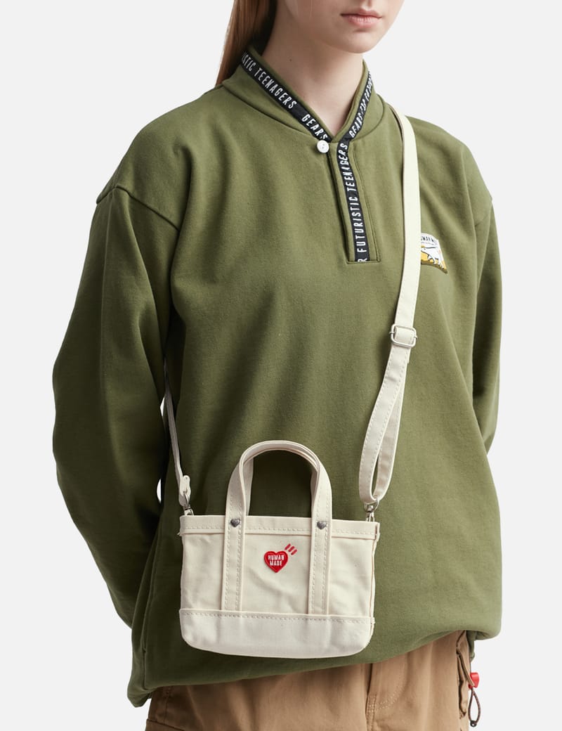 5点で送料無料! HUMAN MADE キャンバス ショルダー バッグ ヒューマン メイド ☆BTS愛用 収納機能性バツグンおしゃれ!HUMAN MADE Boston Bag (HUMAN