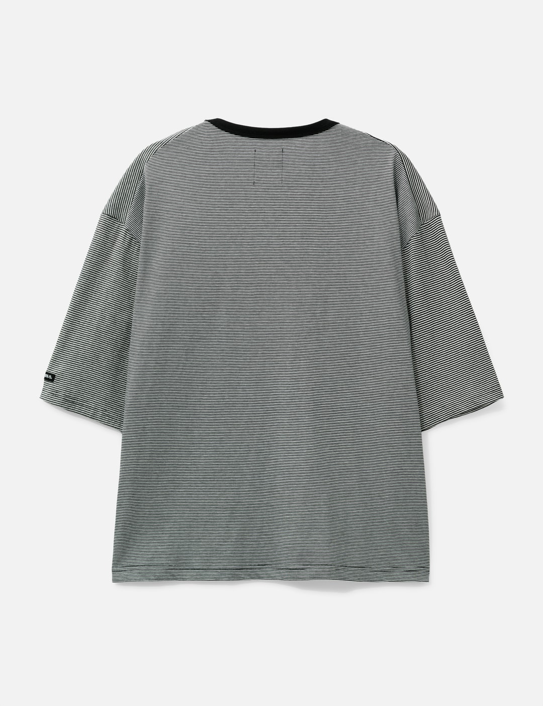 Paneled Stripe Cropped T-Shirt view 9