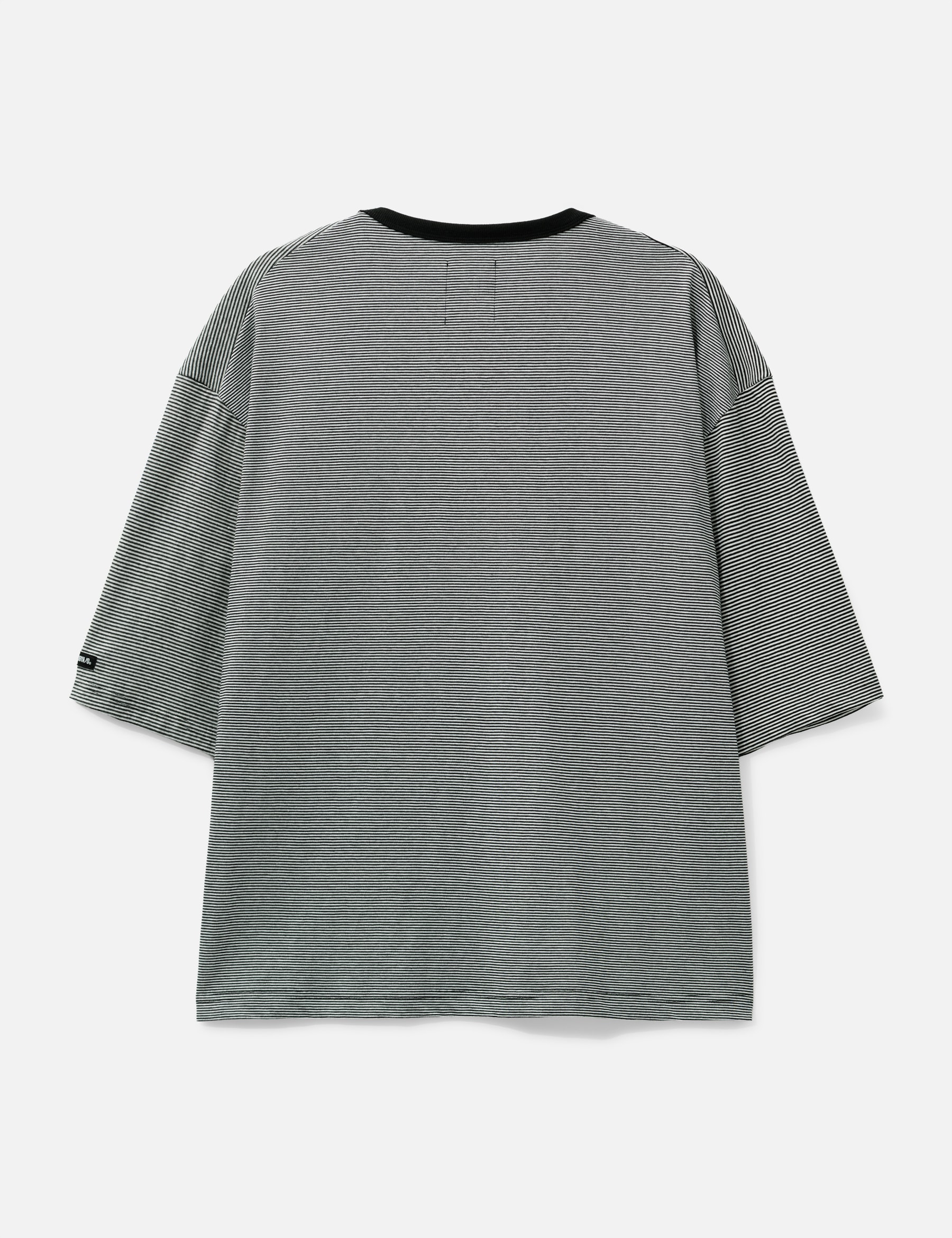 Paneled Stripe Cropped T-Shirt view 17