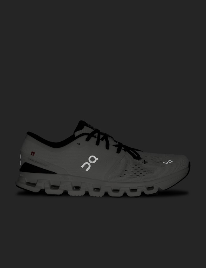 On Cloud X 4 Rubber-trimmed Mesh Running Sneakers In White