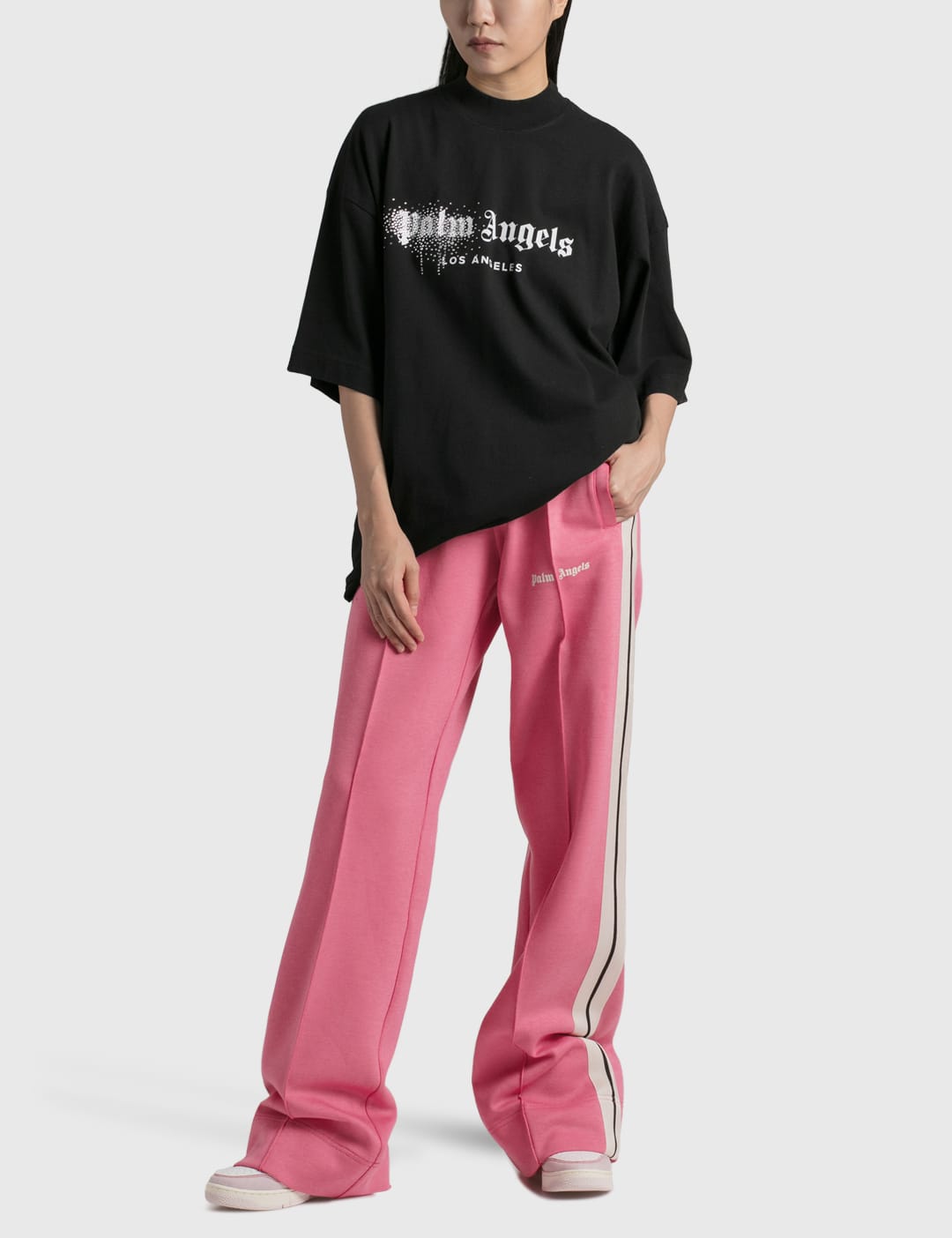Women's Clothing - Firebird Loose Track Pants - Pink | adidas Oman