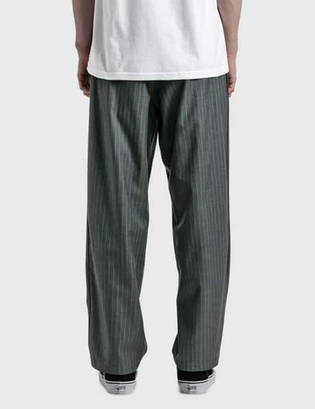 Stüssy - Striped Volume Pleated Trousers | HBX - Globally Curated 