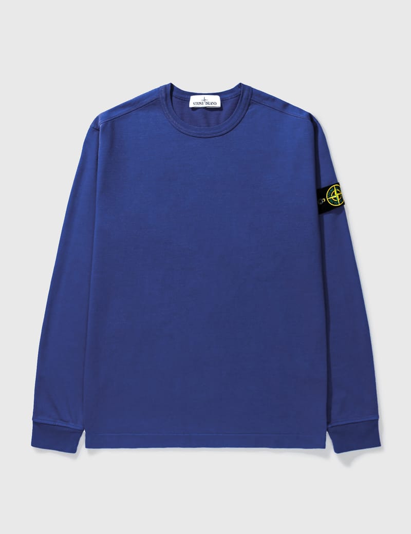 stone island patch sweatshirt