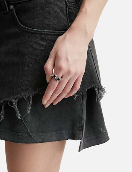 Icon Black Enameled Single Ring view 8