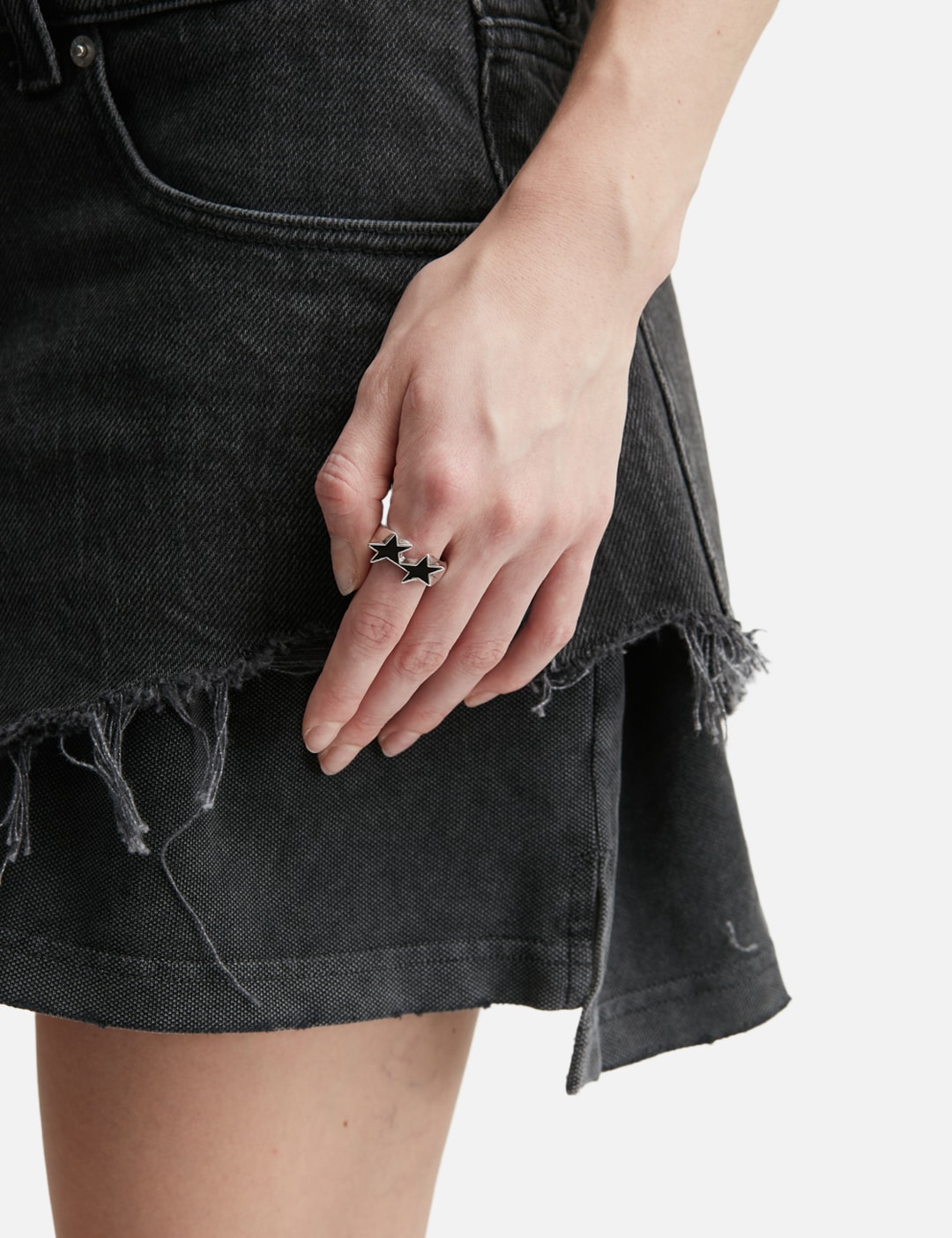 Icon Black Enameled Single Ring view 12