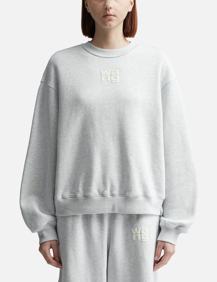 Puff Logo Essential Terry Crew Sweatshirt Placeholder Image