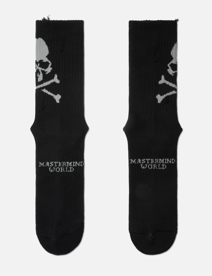 Mastermind Japan Distressed Crew Socks 2