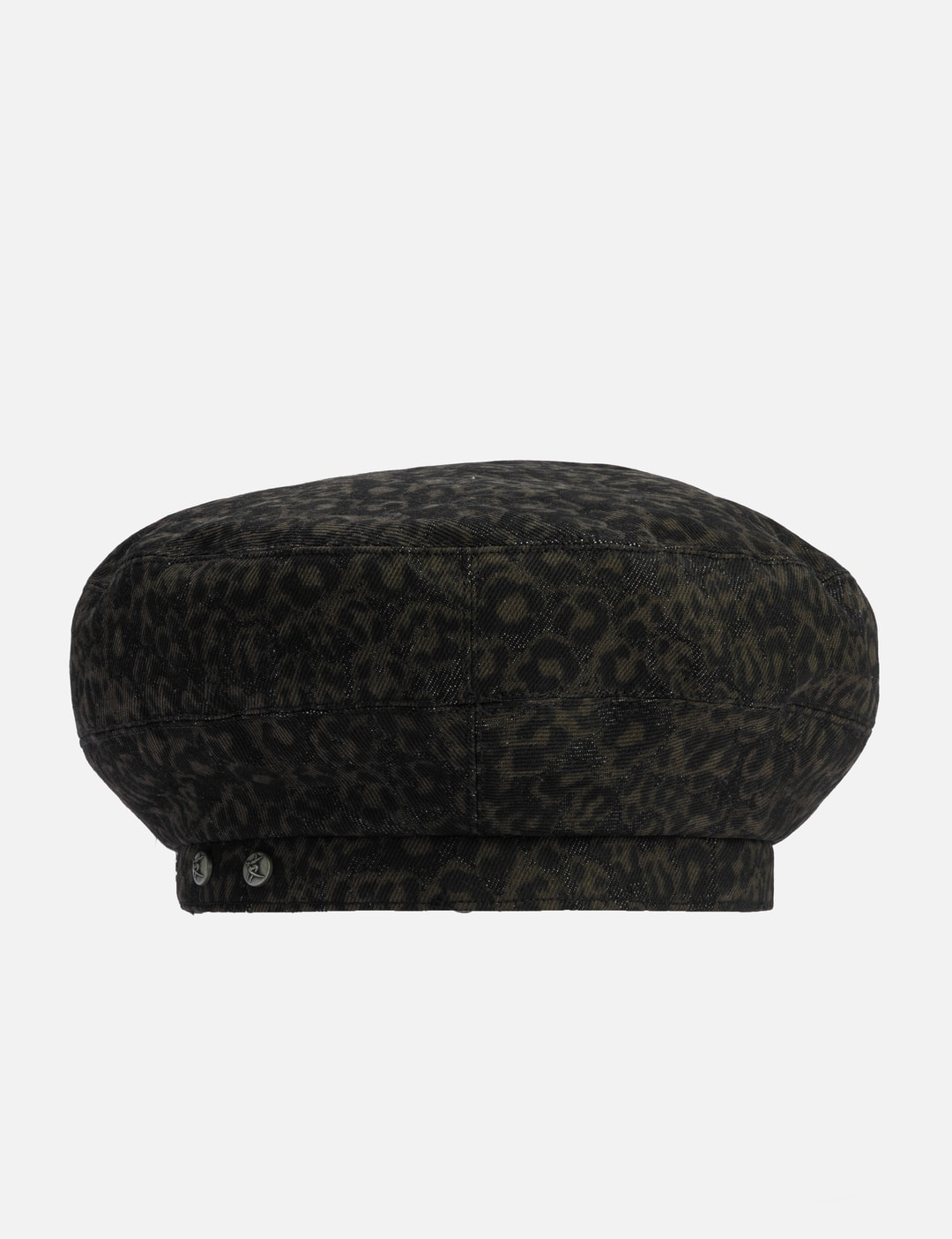 "Marco" Leopard Denim Beret view 7
