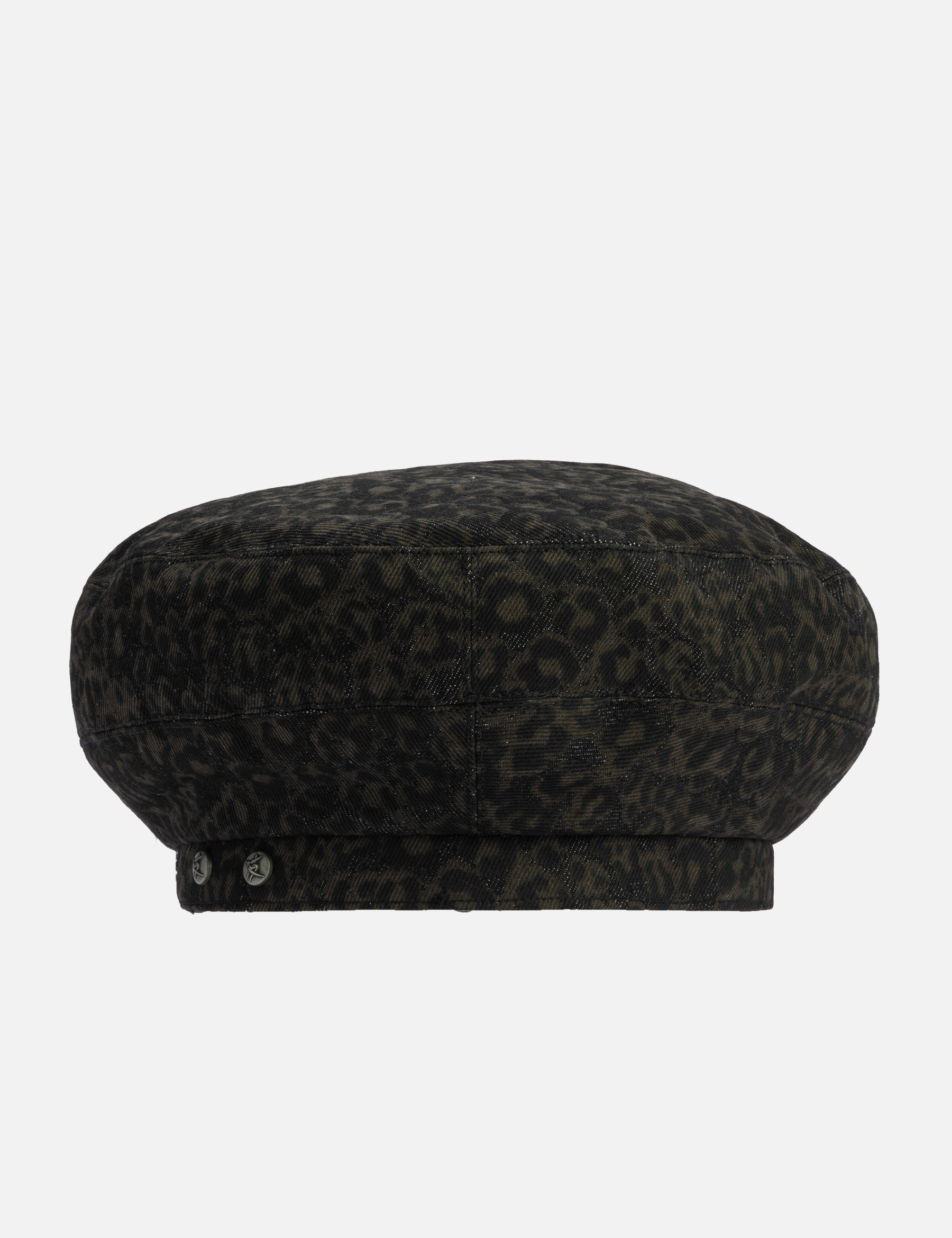 "Marco" Leopard Denim Beret view 11