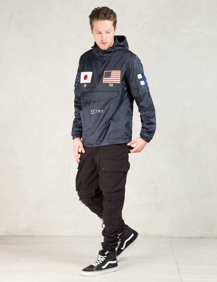 Navy Global Games Nylon Pullover Placeholder Image