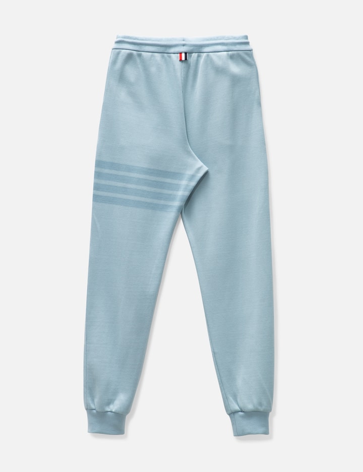 Shop Thom Browne Double Face Knit 4-bar Sweatpants In Blue