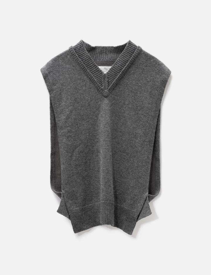 Maison Margiela Gray Layered Sweater